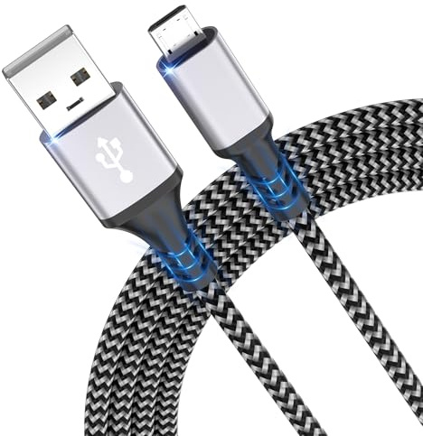 Micro USB Kabel,3m micro usb Nylon Ladekabel High Speed Android Handy Ladekabel usb kabel für Samsung Galaxy S7/S6/S4/J7/J5/Note 5,Nokia,Kindle,Tablet,LG,HTC,Kopfhörer,Lautsprecher,Powerbank