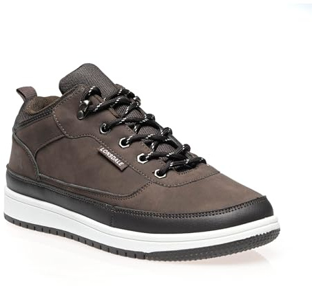 Sneakers Uomo per Lonsdale, Scarpe Sportive Invernali in Sintetico, con Suola PVC Antiscivolo, Fodera Traspirante Impermeabile (Tan, Sistema Taglie Calzature EU, Adulto, Uomo, Numero, Stretta, 41)