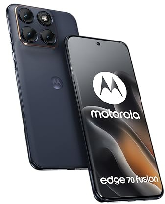 Motorola Edge 70 Fusion 8 256 5G, Pantone Silhouette (Noir) | Triple capteur Sony Lytia, écran 6,78 pOLED, Snapdragon 7s Gen 3, 5200 mAH