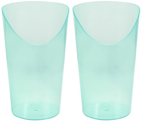 BIUDECO Elderly Care Drinking Cups 2pcs 250ml Anti-spill Feeding Mugs with Tilted Spout for Bedridden Patients Adult Disabled Senior Drinking Beakers for Patient Hydration