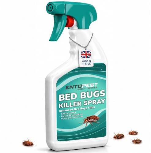 Entopest Bed Bugs Killer Spray – Fast-Acting Insect Control Solution for Home, Garden, Patio & Indoor/Outdoor Use|Kills Bed Bugs on Contact | Prevents Re-infestations | (500ml)