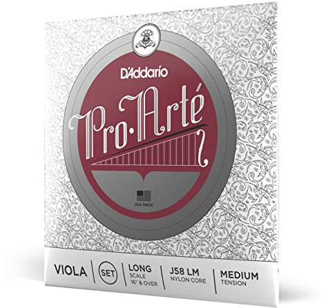 D'Addario J58-LM Pro Arte Viola Saitensatz Perlon/Aluminium Long Medium