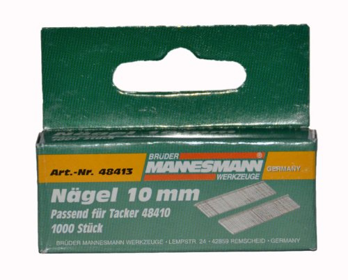 Brüder Mannesmann Chiodi di ricambio, 10 mm, per pinzatrice con codice articolo M48410 | M48413