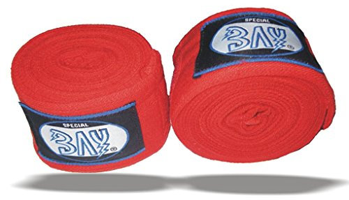 BAY Basic 2,5 Boxbandagen, rot, 250 x 5 cm mit Anleitung
