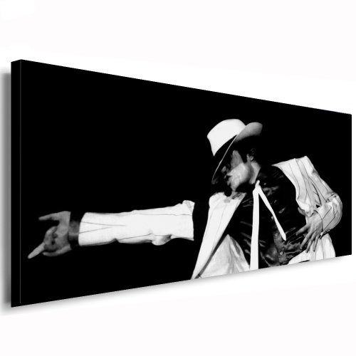 Unbekannt Michael Jackson Leinwand Bild 120x50cm k. Poster ! Bild fertig auf Keilrahmen - Pop Art Gemälde Kunstdrucke, Wandbilder, Bilder zur Dekoration - Deko. Musik Stars Kunstdrucke