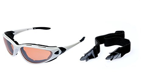 Alpland Radbrille Sonnenbrille Gläser Kontrastverstärkt mit Band und Bügel