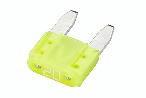 Hella Fusible - Fusible mini con conector plano - 20A - amarillo - Cant.: 5 - 8JS 728 596-841, 20A (amarillo)