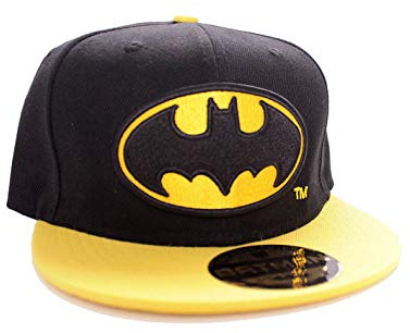 BATMAN Logotyp snapback-keps svart/gul
