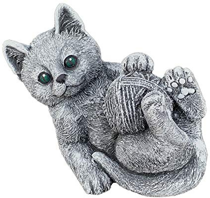 stoneandstyle Steinfigur Katze Elfie frostfest wetterfest bis -30°C Steinguss Gartenfigur