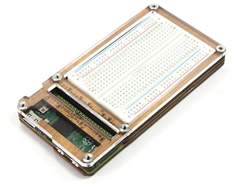 Zebra Zero Plus for Raspberry Pi Zero & Zero Wireless - Wood Includes Breadboard
