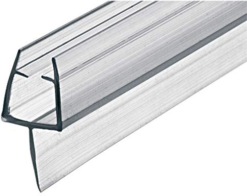 gedotec® Verre Joint de porte Joint d'étanchéité de porte de douche 100 cm DD 03 pour Cabines de Douche & portes en verre | Joint pour colmater du sol | PVC transparent