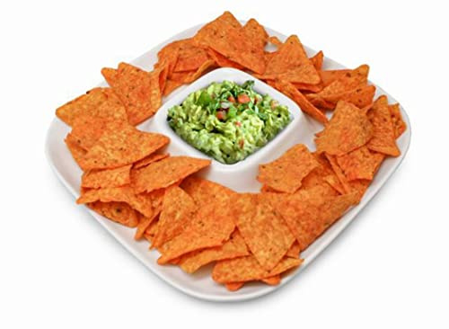 Nerthus FIH 334 porslinstallrik för nachos och aptitretare servera snacks presentation på bordet
