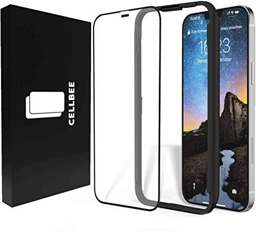 CELLBEE für iPhone 12 Mini für Panzerglas The Curved 9H Full Cover | 9H Full-Cover-Hartglas · 3D-Rand · Face ID und MagSafe · hüllenfreundlich