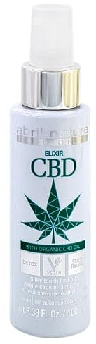 abril et nature - Detox-Haarserum CBD - Revitalisiert, Hydratisiert und Entspannt - Frische- und Stressabbau-Effekt - Glänzendes und Seidiges Aussehen - Bio-Hanf-Haaröl - Vegan - 100 ml
