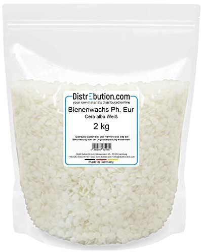 Bienenwachs Pastillen Weiß 2kg Ph.Eur. DIY Naturkosmetik Bienenwachstücher