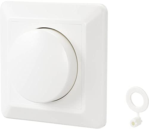 Sygonix SY-4697886 Drehdimmer, Universal-Dimmer Geeignet für Leuchtmittel: Halogenlampe, LED-Lampe, Glühlampe