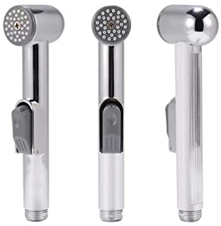 New Improved 2025 Bidet Sprayer Cloth Diaper Sprayer Bathroom Handheld Bidet Toilet Stainless Steel Tap Spray Shattaf Toilet Cleaning Faucet,Black (Silver Long Handheld)