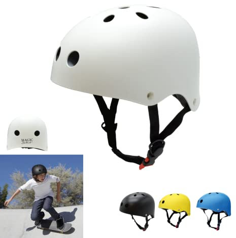 Cykelhjälm eller elektrisk skoter för skridskoåkning, skoter, cykel, skateboard, skate. Unisex sporthjälm för vuxna med avtagbart foder, ABS + EPS-skal, 11 ventiler, rem och justerbart omkretshjul.