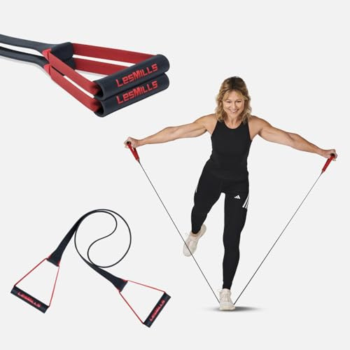 Les Mills™ Widerstandsband für jedes Training mit Klimmzugbändern, Booty-Bändern und Pilates-Flexbändern