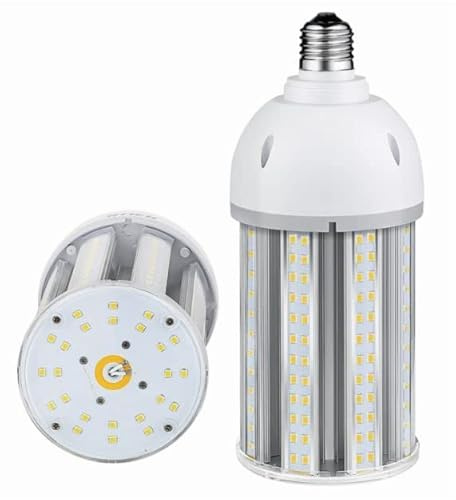 80w E40 LED Corn Light Bulb 6000k Daylight 8960LM 112LM Per Watt, 360° Beam Angle, Replaces Metal Halide/Son/HID/HPS for Parking, Stadiums, Warehouse & Factories.