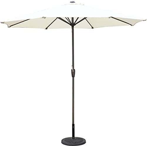 CLoxks Ombrellone,Ombrellone da esterno Ombrellone da tavolo Ombrelloni parasole Protezione esterna Ombrelloni da terrazza Giardino Piscina Deck Market Ombrelloni da tavolo 270 cm con pulsante Incl