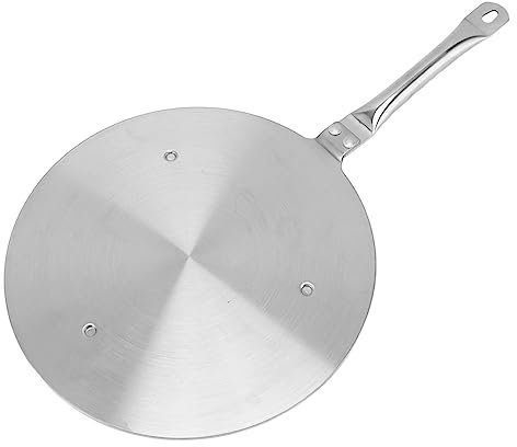 24 Cm Wärmeverteilerplatte, Wärmeverteilerplatte Für Gasherd, Edelstahl-Induktionsherd, Wärmeübertragungsplattenadapter Mit Griff Für Elektro-Gasherd
