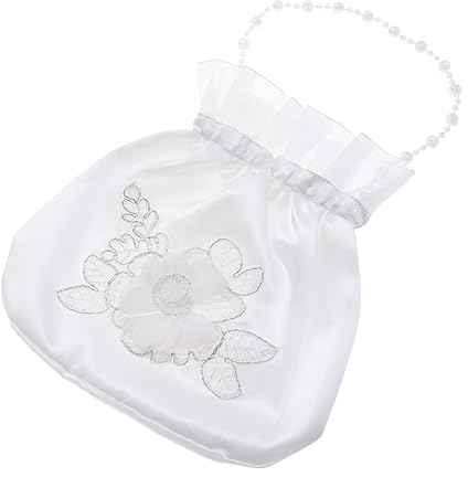 GALPADA Blume Brautjungfer Tasche Satin Braut Dolly Tasche Strass Für Hochzeit Zubehör