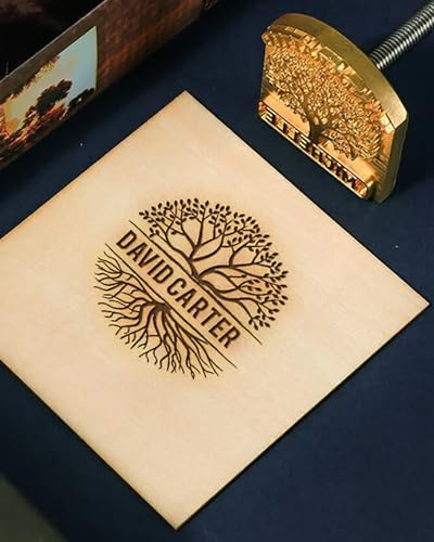 Branding-Eisen für Holz, individuelles Logo-Design, langlebig, Branding-Eisenstempel, Geschenk für Holzarbeiter, Lederhandwerker und handgefertigte Liebhaber (2,5 x 2,5 cm)