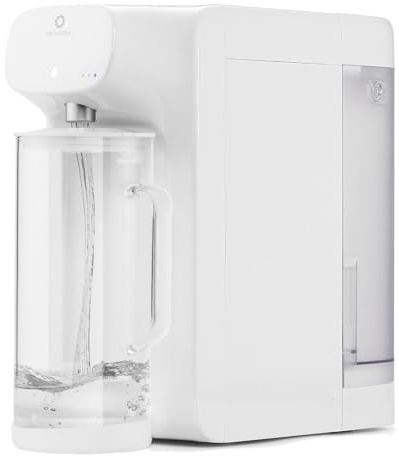 Airthereal Reverse Osmosis Countertop Water Filter with Premium Glass Pitcher - 5 Stage Purification for Safe Drinking, No Installation RO Filtration, Purified Water Dispenser, Pristine Lite3