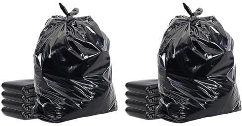 HOMESmith Extra Large & Extra Heavy Duty Refuse Sacks, Black Colour Bin Bags Pack of 40