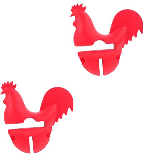 Cabilock 2pcs Decorative Boil Stopper Cartoon Silicone Spill Stopper for Kitchen Practical Spill-Lifter for Home Use Convenient Pot Boil Lifter