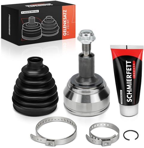 Frankberg Jeu de Joints Arbre de Transmission Côté roue Avant Compatible avec TGE Camionnette 2.0L 2017-2024 C.r.afte.r Bus SYI SYJ 2.0L 2016-2024 C.r.afte.r Camionnette SX SY 2.0L 2016-2024 2N0498099