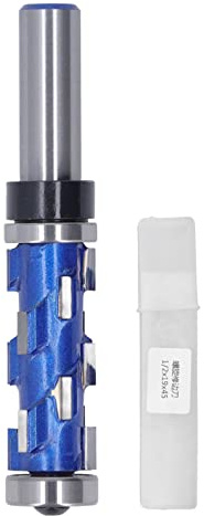 Broca enrutadora de corte a ras en espiral, cortador de vástago redondo de doble rodamiento de 1/2x19x45mm para carpintería