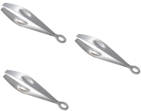 HOLIDYOYO 3piezas De Acero Inoxidable Para Remover Pelo De Cerdo y Espinas De Pescado Herramienta Práctica y Resistente La Corrosión Para Cocina Preparación De Alimentos