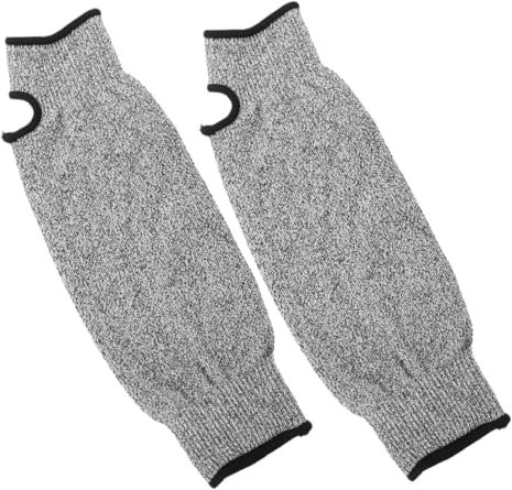 Homoyoyo 2piezas Mangas De Protección Para Antebrazo Protección Anticorte Con Agujero Pulgar Para Jardinería y Trabajo Mangas Resistentes Para Hombres y Mujeres