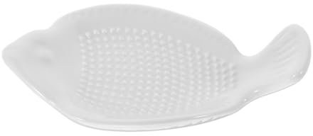 LIGIGWASH Rallador De Jengibre y Ajo De Cerámica Para Frutas y Verduras Utensilio De Cocina Compacto y Ligero Fácil De Limpiar y Usar Para Preparar Purés y Condimentos Casa