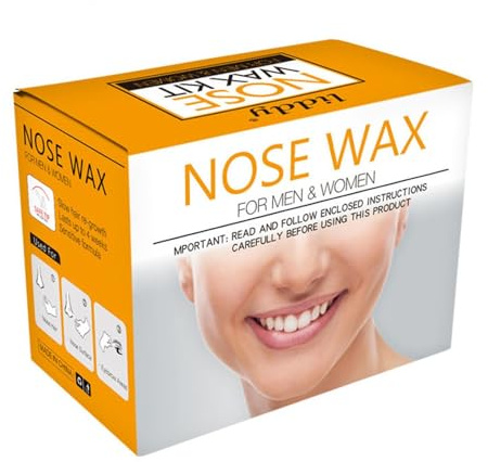 Nasenwachs Für Männer Und Frauen,Nasenhaarentfernungs-Wachs Kit,Schnell Einfache Schmerzfrei Nasen Wax Set Warmwachs Entfernen von Nasenhaaren