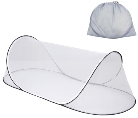 Akiky Large Pop up Mosquito Tent Portable Mosquito Net for Bed Camping Travel Outdoor 1PC Foldable Netting Mesh Tent Canopy for Adults Baby Bedroom