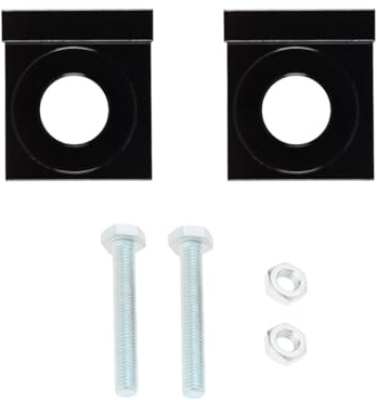 Enwye 2-delat set med 15 mm håldiameter kedjespännare för motorcykel, kedjespännare för mountainbike lämplig för 50cc, 70cc, 90cc, 110cc, 125cc (svart)