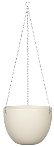 Scheurich Hängetopf aus Keramik, Creme, Ø 22 cm, 8,131 l