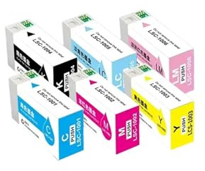 HEZHAOWH LSC-1001 1006 CD Druck und Brennen Maschine Tinte Patrone Geeignet for LA-XUM KW100BN 50BN Drucker(LSC-1001(C))