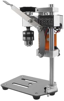 Mini Trapano Da Banco Elettrico 180W Trapano Di Precisione Ad Alta Potenza For Metallo Legno Fai Da Te Gioielli Che Fanno Artigianato Trapano Portatile Base robusta(JT0 Clamping 0.3-4mm)