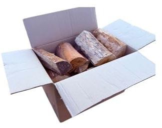 20kg Kiln Dried Hardwood Logs – Mixed Wood, Ready to Burn, <20% Moisture – Clean, Efficient Firewood for Stoves, Wood Burners, Fire Pits & Pizza Ovens – 20kg Box