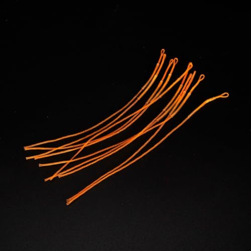 Besttoolifes Hochfestes Nylon für Vorfachschlaufen für Fliegenfischschnurverbinder, verstellbare Schnurschlaufe mit Schrumpfschlauch, Fliegenschnur-Rückseite und Vorfach (Orange, 9 kg)