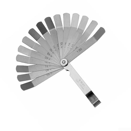 Set di spessimetri in acciaio inossidabile, lunghezza 102 mm, strumento di misurazione per ispezione di valvole e scintille