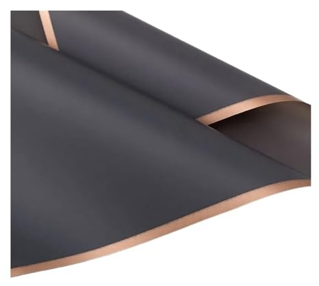 Cellofanpapper 20 st/pack blomomslagspapper guld kant rosa halvtransparent presentförpackning material bukett blomsterbutik (färg: 7)