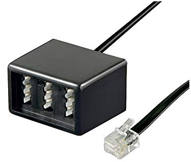 Goobay TEL ADAP RJ11 - TAE NFN Nero