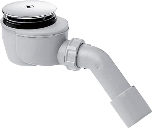 hansgrohe Komplettset Ablaufgarnitur Staro 90, Ablauf für Duschwannen mit Ablaufloch 90mm, Chrom