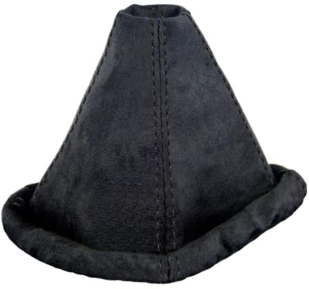 L&P A0120 Soufflet de Levier de Vitesses Faux Suede Style Compatible avec VW Golf 2 3 Polo 6N pour Passat 35i Noir