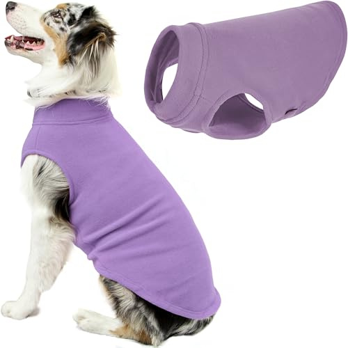 Gooby - Stretch Fleece Vest, Pullover Fleece Vest Jacket Sweater for Dogs, Lavender, 3X-Large
